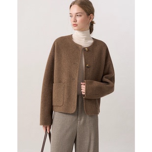 落肩穿外套衬衣新中式 上衣裁剪图板新款 纸样 宽松版 849双面尼羊绒