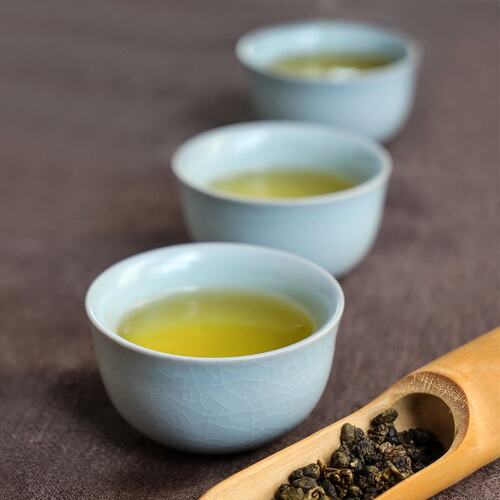 宜龙青瓷汝窑品香杯茶杯开片可养