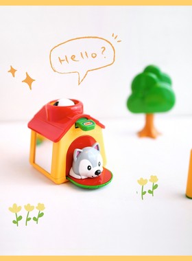小狗机关屋～tolo弹出小狗屋掌中机关屋躲猫猫互动弹跳开关盒玩具