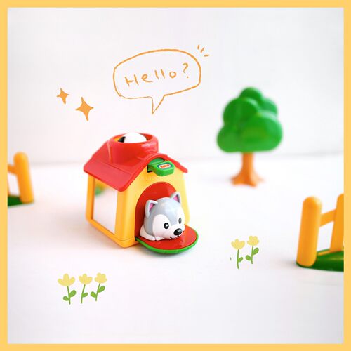 tolo小狗机关屋宝宝开关弹出玩具