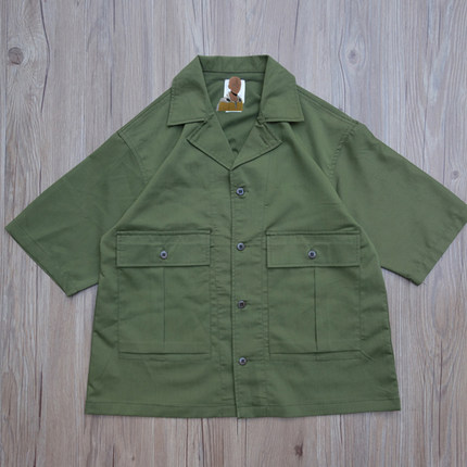 埼玉工作室 CORNET SHIRT 19SS 军事风徽章 短袖 衬衫 非visvim1