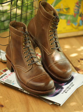 岩屋手造A108楦 自主开发 伞兵靴固特异英伦复古三接头香蕉楦M楦