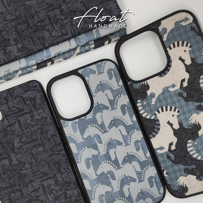 马年本命年手机壳布面全包