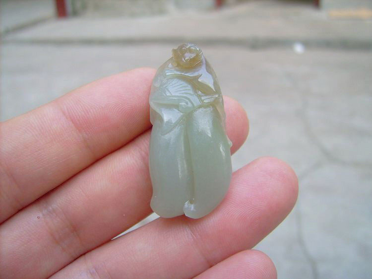 和田玉糖青玉挂件吊坠.金猴福瓜.万超珠宝200588！