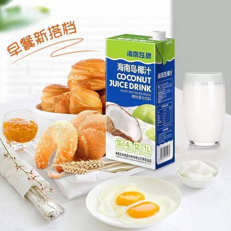 正宗海南岛生榨椰汁无添加1L*12