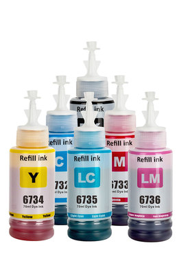 适用爱普生673墨水EPSON打印机 L800 L805 L810 L850 L1800黑色红