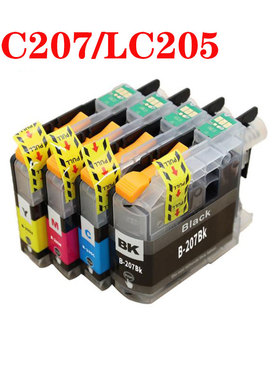 适用兄弟LC207 LC205墨盒MFC-J4320DW J4420DW J4620DW打印机墨盒