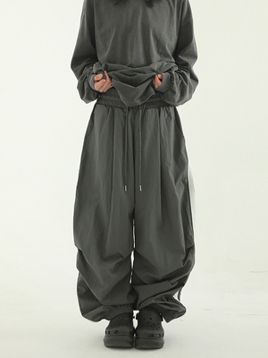 localmansion韩代尼龙宽松长裤