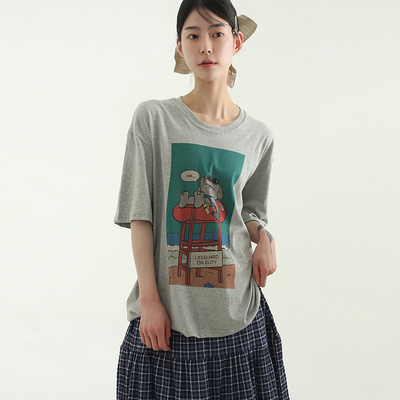 Localmansion韩代卡通印花T恤