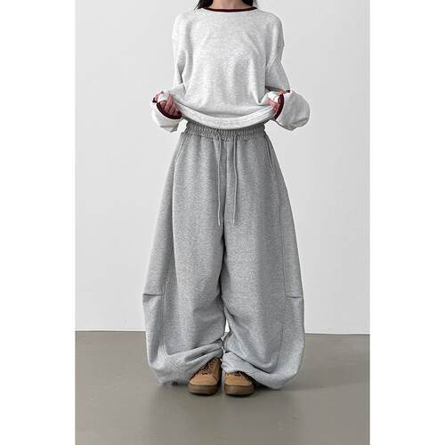 Localmansion韩代松紧腰卫裤