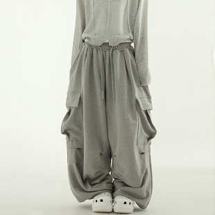韩代25 oversize cotton cargo balloon banding pants(unisex)裤