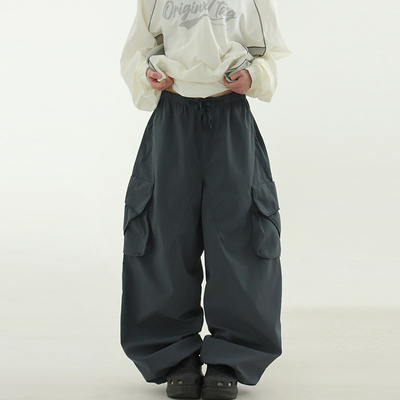 Localmansion韩代抽绳工装长裤