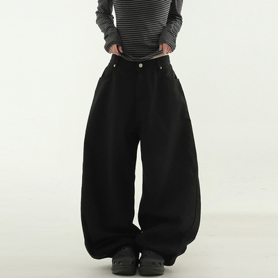 Localmansion韩代宽松棉质长裤