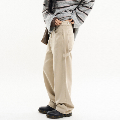 Raucohouse韩代复古休闲长裤