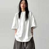 peach cotto half 韩国代购 box unisex tee 25F 磨毛加绒短袖