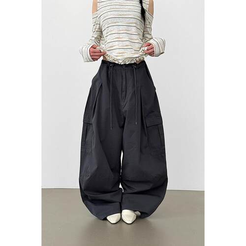 Localmansion韩代抽绳工装裤