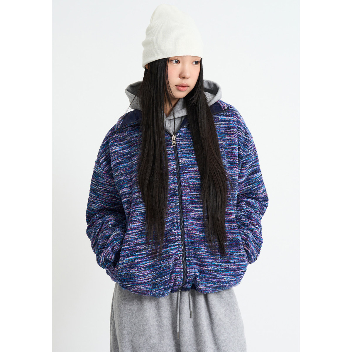 韩代Raucohouse Reversible Horris Home Jumper 混色双面穿外套