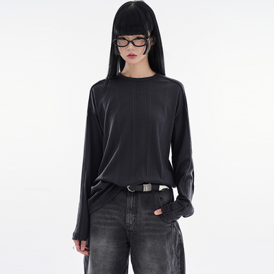 Localmansion韩代拼接长袖T恤