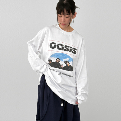 Localmansion韩代字母印花长袖T