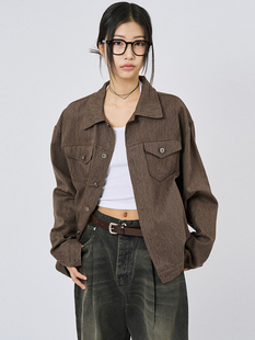 back flap trucker 韩代 短款 Cosmic jacket 复古夹克 Raucohouse