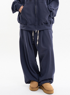 韩代Raucohouse Paris balloon over fit sweatpants宽松抽绳卫裤