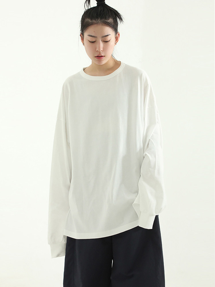 韩国代购23S/S oversize cotton box tee (unisex) 宽松T恤衫男女