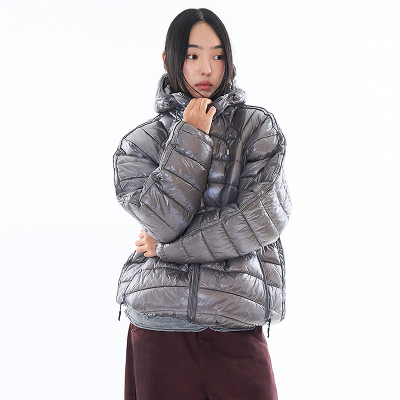 韩代Raucohouse光面棉服外套