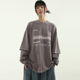 layered tee sleeve 国内现货 printed cotton unisex 假两层T