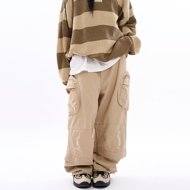 韩代Raucohouse Ultima round cargo over layered pants 休闲裤