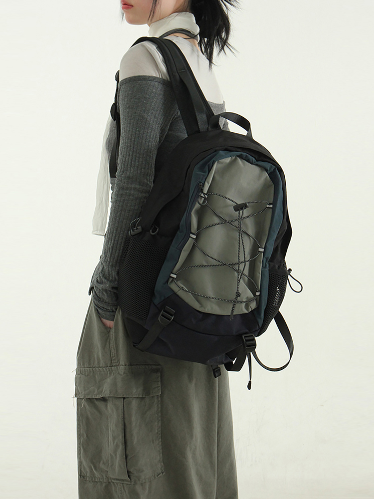 韩国代购24A/W mountain back pack 设计师款休闲登山背包大容量 箱包皮具/热销女包/男包 双肩背包 原图主图