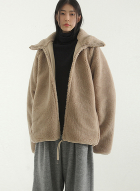 韩代 oversize high-neck dumble jacket (unisex)设计师高领外套