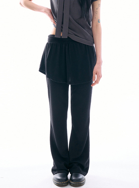 韩国代购Raucohouse Caligo layered skirt pants 复古百搭裙裤