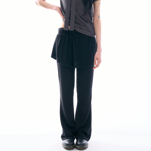 韩国代购Raucohouse Caligo layered skirt pants 复古百搭裙裤