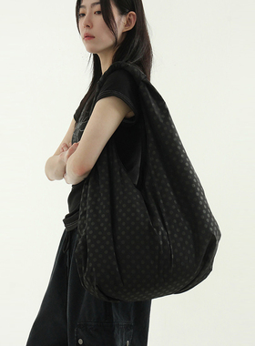 韩国代购25S/S paper dot round shoulder bag设计师款波点单肩包