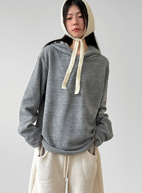 韩国代购26 hand warmer knit hoody (unisex)设计师套指针织帽衫