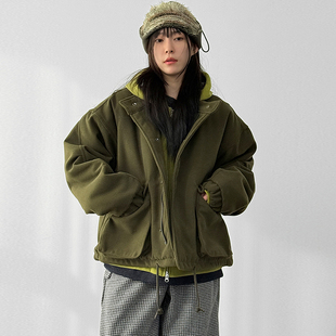 韩代26A/W wool safari quilting jumper (unisex)毛呢夹克外套