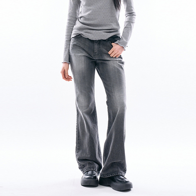 Raucohouse韩代水洗牛仔长裤