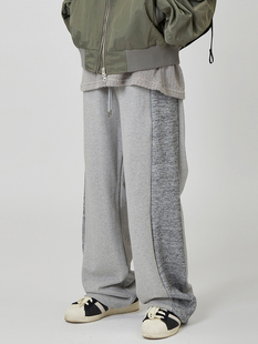 韩代Raucohouse Side two tone banding sweatpants (UNISEX)卫裤