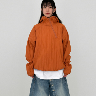 unisex warmer neck zip hand oblique 帽衫 韩代26A hoody