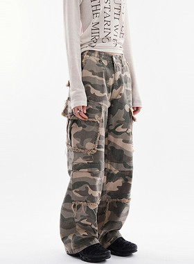 韩代Raucohouse Sergeant camo vintage cargo pants 迷彩工装裤