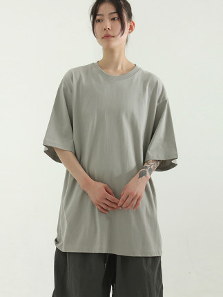 韩国代购23S/S mild cotton box half tee (unisex) 棉质宽松T恤