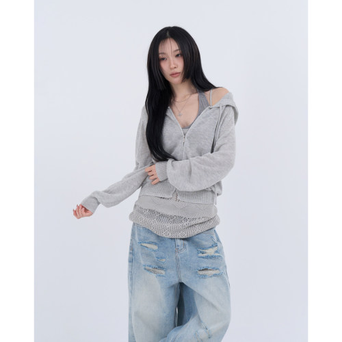 lowear韩代长袖针织衫卫衣