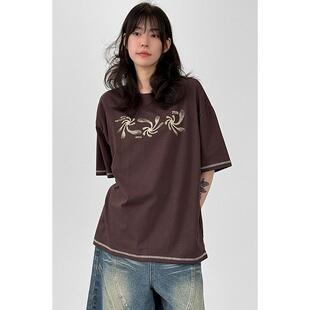 韩国代购26 1988 printed cotton half tee (unisex) 印花短袖T恤