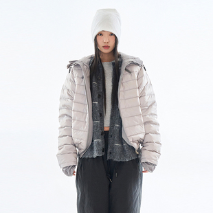 down 韩代Raucohouse lightweight tech padding连帽羽绒服 Roke