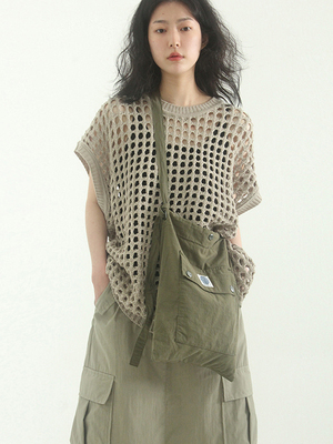 localmansion韩代网眼针织背心