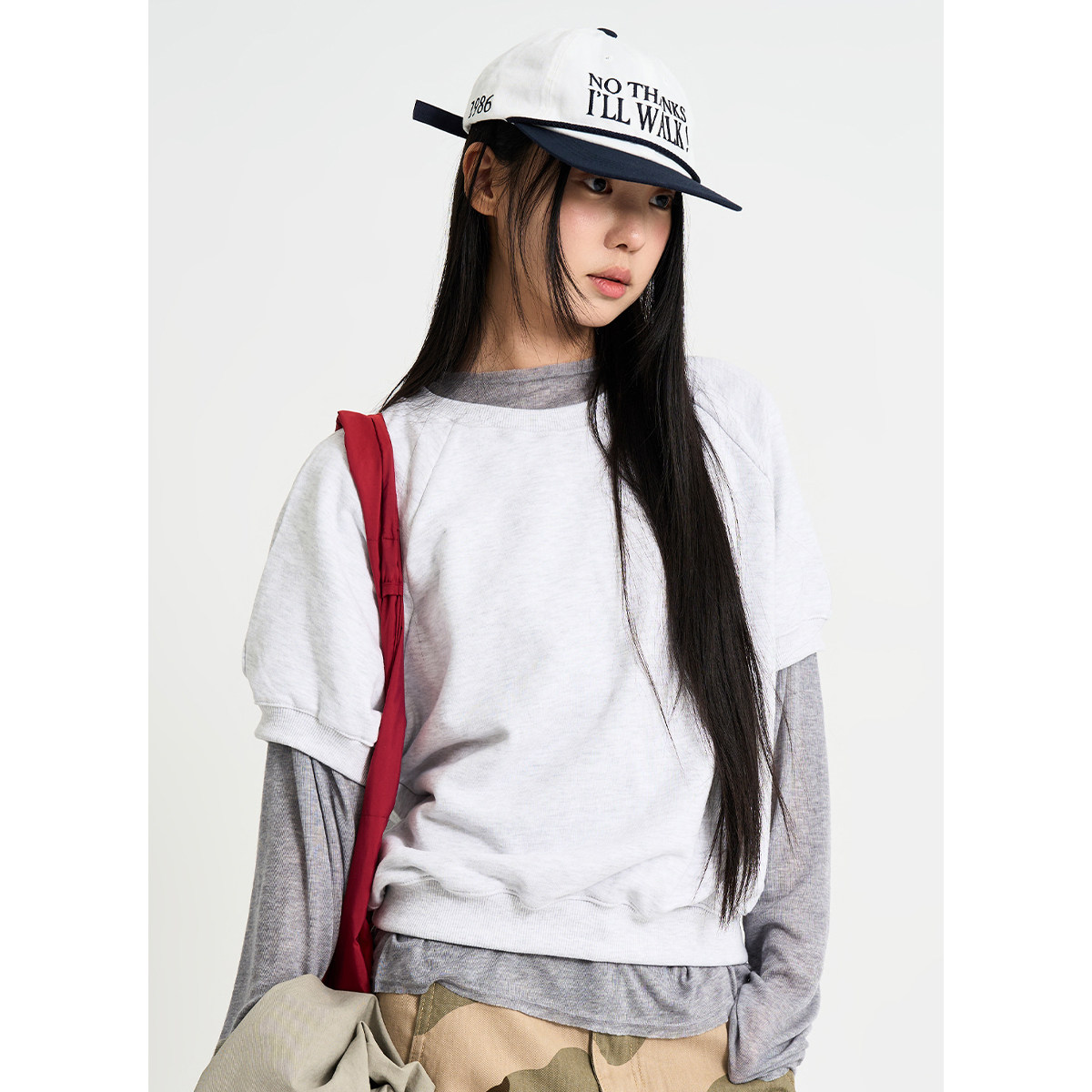 韩国代购Raucohouse Wool Tensel Inner Tea 长袖打底T恤上衣百搭