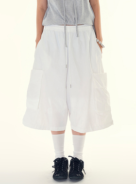 韩代Raucohouse Opening utility bermuda pants宽松工装七分裤