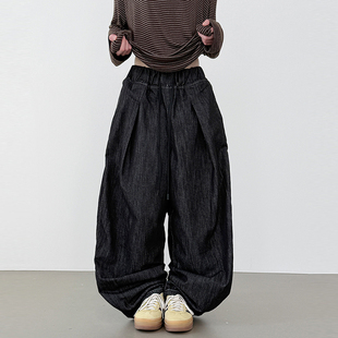 韩代25F/W non fade raw denim banding pants (unisex) 牛仔裤