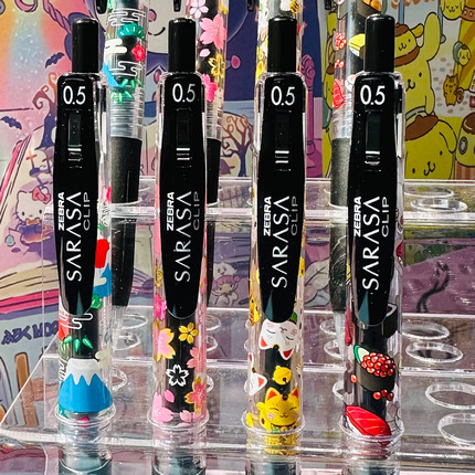 日本ZEBRA斑马中性笔和风限定樱花招财猫富士山寿司限量版水笔0.5