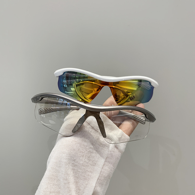 复古运动连体墨镜男女骑行凸造型OTTD太阳镜时髦ins网红防晒眼镜